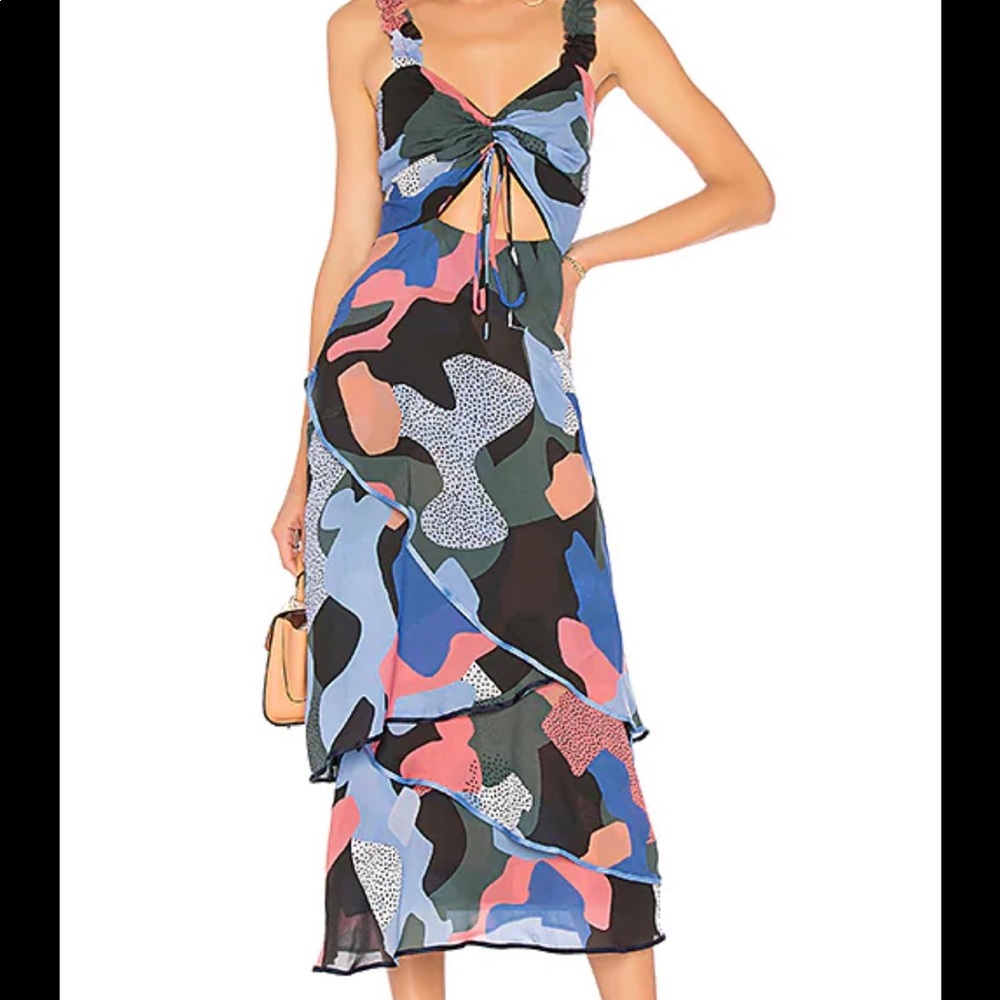 AZULU Camouflage Print dress